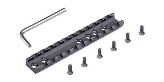 Alüminyum Alaşımlı 0.018kg Av Tüfeği Picatinny Ray 120mm Av Tüfeği Parçası